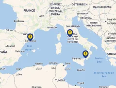 Mapa plavby